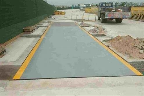 Timbang dalam Gerakan Bending Piring Truck Scale Heavy Duty Weigher di Industri Pertambangan