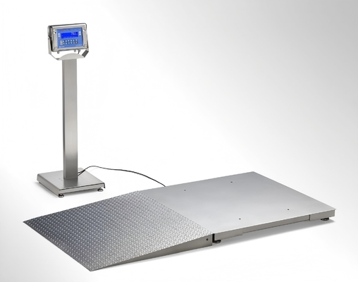 Skala kursi roda Skala platform yang dapat diandalkan dengan ramp 500kg