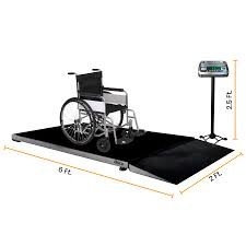 Skala kursi roda Skala platform yang dapat diandalkan dengan ramp 500kg