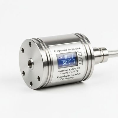 Suhu Kompensasi -10C 50C Strain Gauge Load Cell Menawarkan Hysteresis Tidak Lebih dari 0,02 Persen FS dan Linearitas 0,2 Persen FS untuk Menimbang