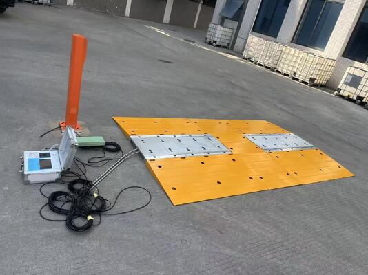 Skala Portable Axle dengan Indikator Terintegrasi untuk Berat Kendaraan